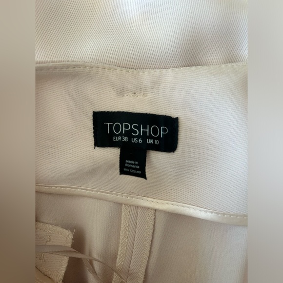 Blush Wide-Leg, High-Waisted Trousers Size 6 - Picture 6 of 6